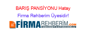 BARIŞ+PANSİYONU+Hatay Firma+Rehberim+Üyesidir!
