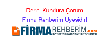 Derici+Kundura+Çorum Firma+Rehberim+Üyesidir!