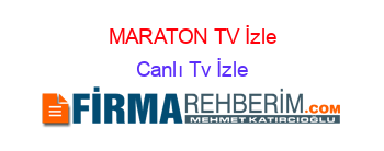 MARATON+TV+İzle Canlı+Tv+İzle