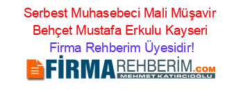 Serbest+Muhasebeci+Mali+Müşavir+Behçet+Mustafa+Erkulu+Kayseri Firma+Rehberim+Üyesidir!