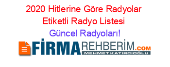 2020+Hitlerine+Göre+Radyolar+Etiketli+Radyo+Listesi Güncel+Radyoları!