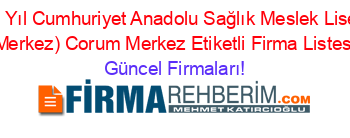 75.+Yıl+Cumhuriyet+Anadolu+Sağlık+Meslek+Lisesi+(Corum+Merkez)+Corum+Merkez+Etiketli+Firma+Listesi3.Sayfa Güncel+Firmaları!