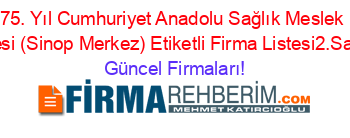 75.+Yıl+Cumhuriyet+Anadolu+Sağlık+Meslek+Lisesi+(Sinop+Merkez)+Etiketli+Firma+Listesi2.Sayfa Güncel+Firmaları!