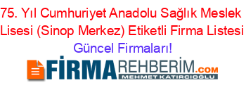 75.+Yıl+Cumhuriyet+Anadolu+Sağlık+Meslek+Lisesi+(Sinop+Merkez)+Etiketli+Firma+Listesi Güncel+Firmaları!