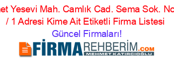 Ahmet+Yesevi+Mah.+Camlık+Cad.+Sema+Sok.+No:+46+/+1+Adresi+Kime+Ait+Etiketli+Firma+Listesi Güncel+Firmaları!