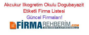 Akcukur+Ilkogretim+Okulu+Dogubayazit+Etiketli+Firma+Listesi Güncel+Firmaları!