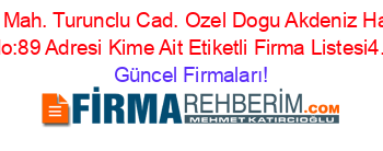 Akdeniz+Mah.+Turunclu+Cad.+Ozel+Dogu+Akdeniz+Hastanesi+Yani+No:89+Adresi+Kime+Ait+Etiketli+Firma+Listesi4.Sayfa Güncel+Firmaları!