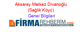 Aksaray+Merkez+Divanoğlu+(Sağlik+Köyü) Genel+Bilgileri