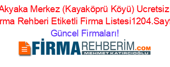 Akyaka+Merkez+(Kayaköprü+Köyü)+Ucretsiz+Firma+Rehberi+Etiketli+Firma+Listesi1204.Sayfa Güncel+Firmaları!