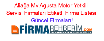 Aliağa+Mv+Agusta+Motor+Yetkili+Servisi+Firmaları+Etiketli+Firma+Listesi Güncel+Firmaları!
