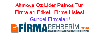 Altınova+Oz+Lider+Patnos+Tur+Firmaları+Etiketli+Firma+Listesi Güncel+Firmaları!