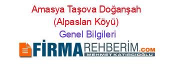 Amasya+Taşova+Doğanşah+(Alpaslan+Köyü) Genel+Bilgileri