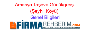 Amasya+Taşova+Gücükgeriş+(Şeyhli+Köyü) Genel+Bilgileri