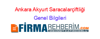 Ankara+Akyurt+Saracalarçiftliği Genel+Bilgileri
