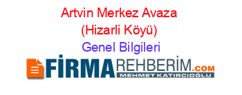 Artvin+Merkez+Avaza+(Hizarli+Köyü) Genel+Bilgileri