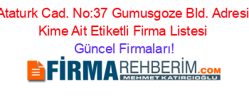 Ataturk+Cad.+No:37+Gumusgoze+Bld.+Adresi+Kime+Ait+Etiketli+Firma+Listesi Güncel+Firmaları!