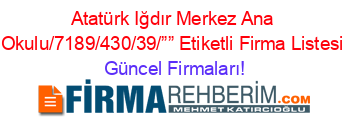 Atatürk+Iğdır+Merkez+Ana+Okulu/7189/430/39/””+Etiketli+Firma+Listesi Güncel+Firmaları!