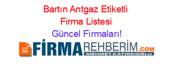 Bartın+Antgaz+Etiketli+Firma+Listesi Güncel+Firmaları!