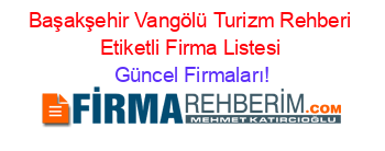 Başakşehir+Vangölü+Turizm+Rehberi+Etiketli+Firma+Listesi Güncel+Firmaları!