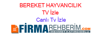 BEREKET+HAYVANCILIK+TV+İzle Canlı+Tv+İzle