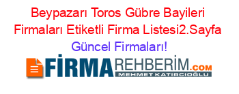 Beypazarı+Toros+Gübre+Bayileri+Firmaları+Etiketli+Firma+Listesi2.Sayfa Güncel+Firmaları!
