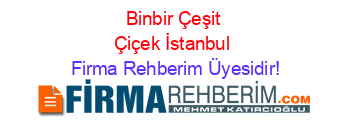 Binbir+Çeşit+Çiçek+İstanbul Firma+Rehberim+Üyesidir!
