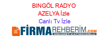 BINGÖL+RADYO+AZELYA+İzle Canlı+Tv+İzle