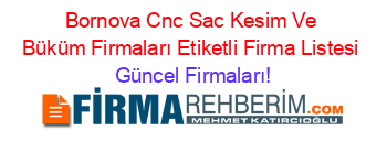 Bornova+Cnc+Sac+Kesim+Ve+Büküm+Firmaları+Etiketli+Firma+Listesi Güncel+Firmaları!