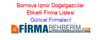 Bornova+Izmir+Doğalgazcılar+Etiketli+Firma+Listesi Güncel+Firmaları!