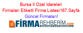 Bursa+Il+Ozel+Idareleri+Firmaları+Etiketli+Firma+Listesi167.Sayfa Güncel+Firmaları!