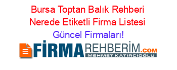 Bursa+Toptan+Balık+Rehberi+Nerede+Etiketli+Firma+Listesi Güncel+Firmaları!