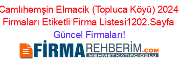 Camlıhemşin+Elmacik+(Topluca+Köyü)+2024+Firmaları+Etiketli+Firma+Listesi1202.Sayfa Güncel+Firmaları!