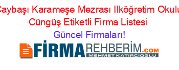 Caybaşı+Karameşe+Mezrası+Ilköğretim+Okulu+Cüngüş+Etiketli+Firma+Listesi Güncel+Firmaları!