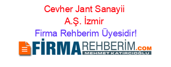 Cevher+Jant+Sanayii+A.Ş.+İzmir Firma+Rehberim+Üyesidir!