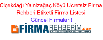 Ciçekdağı+Yalnizağaç+Köyü+Ucretsiz+Firma+Rehberi+Etiketli+Firma+Listesi Güncel+Firmaları!