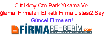 Ciftlikköy+Oto+Park+Yıkama+Ve+Yağlama +Firmaları+Etiketli+Firma+Listesi2.Sayfa Güncel+Firmaları!