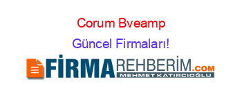 Corum+Bveamp;G+Etiketli+Firma+Listesi Güncel+Firmaları!