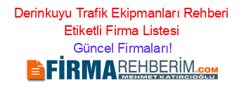 Derinkuyu+Trafik+Ekipmanları+Rehberi+Etiketli+Firma+Listesi Güncel+Firmaları!