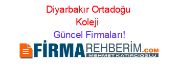 Diyarbakır+Ortadoğu+Koleji+ Güncel+Firmaları!