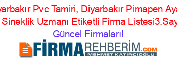Diyarbakır+Pvc+Tamiri,+Diyarbakır+Pimapen+Ayarı+Ve+Sineklik+Uzmanı+Etiketli+Firma+Listesi3.Sayfa Güncel+Firmaları!