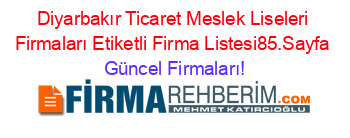 Diyarbakır+Ticaret+Meslek+Liseleri+Firmaları+Etiketli+Firma+Listesi85.Sayfa Güncel+Firmaları!