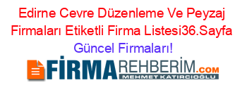 Edirne+Cevre+Düzenleme+Ve+Peyzaj+Firmaları+Etiketli+Firma+Listesi36.Sayfa Güncel+Firmaları!