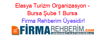Elasya+Turizm+Organizasyon+-+Bursa+Şube+1+Bursa Firma+Rehberim+Üyesidir!
