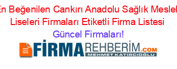En+Beğenilen+Cankırı+Anadolu+Sağlık+Meslek+Liseleri+Firmaları+Etiketli+Firma+Listesi Güncel+Firmaları!