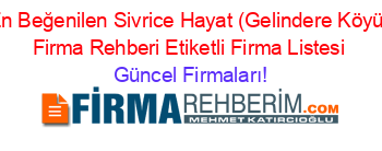 En+Beğenilen+Sivrice+Hayat+(Gelindere+Köyü)+Firma+Rehberi+Etiketli+Firma+Listesi Güncel+Firmaları!