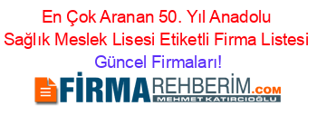 En+Çok+Aranan+50.+Yıl+Anadolu+Sağlık+Meslek+Lisesi+Etiketli+Firma+Listesi Güncel+Firmaları!