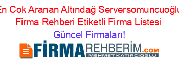 En+Cok+Aranan+Altındağ+Serversomuncuoğlu+Firma+Rehberi+Etiketli+Firma+Listesi Güncel+Firmaları!