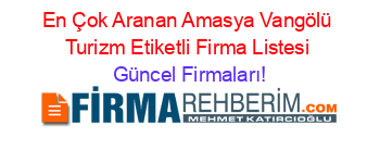 En+Çok+Aranan+Amasya+Vangölü+Turizm+Etiketli+Firma+Listesi Güncel+Firmaları!