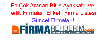 En+Çok+Aranan+Bitlis+Ayakkabı+Ve+Terlik+Firmaları+Etiketli+Firma+Listesi Güncel+Firmaları!