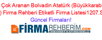 En+Çok+Aranan+Bolvadin+Atatürk+(Büyükkarabağ+Köyü)+Firma+Rehberi+Etiketli+Firma+Listesi1207.Sayfa Güncel+Firmaları!